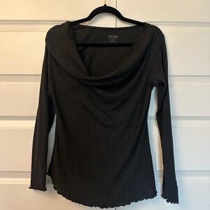 Calvin Klein grey Long Sleeve Top